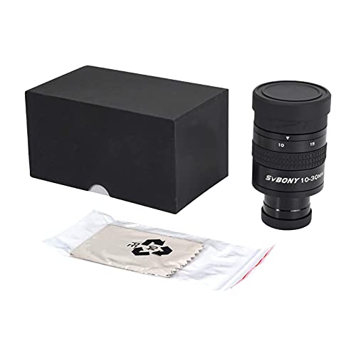Svbony SV170 Teleskop Okulare Zoom, 10-30mm 1.25 Zoll Zoomokular mit FMC Green Film, Teleskopzubehör für Amateurastronom Beobachten Größere Deep Sky Objekte Vollmond – Bild 8