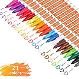 Acrylic Paint Marker Pens, 21 Colors Oil Based Painting Markers for Rock Painting, Stones, Wood Ornaments, Glass, Metal and Ceramic Painting, Halloween Decorations Christmas Ornaments Pumpkin Painting