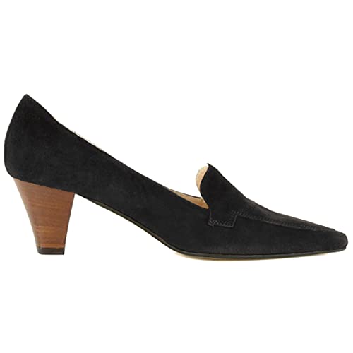 Image of LEHOOR Women Vintage Chunky Block Heel Pumps Shoes Square Pointed Toe Slip On Formal Office Work Business Loafers Shoes Suede Snakeskin Cone Heel Oxford Shoe Ladies Professional Chic Fall 4-11 M US