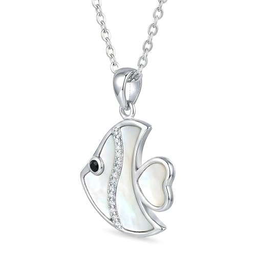 Image of TRUESILVER ACPL 925 Sterling Silver Pendant Necklace for Women | Elegant Charm Necklace | Contemporary Statement Jewelry | Birthday Anniversary Gift