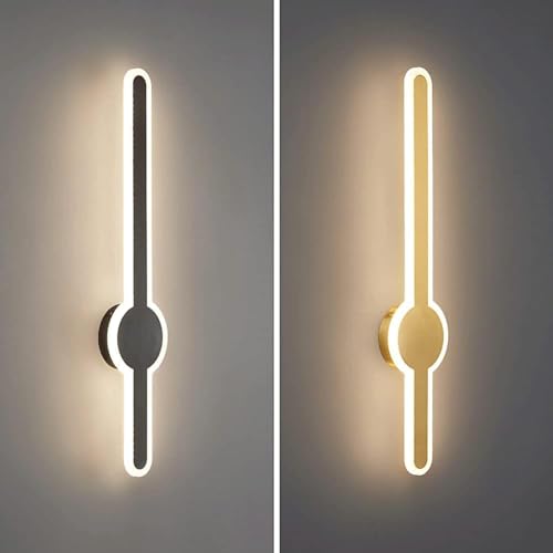 Image of Gold Sword Wall Light Luxurious Acrylic Wall Lamp | Warm White LED Fixtures for Bedroom, Living, Drawing, Kids Room & Bathroom - (1 Pack)