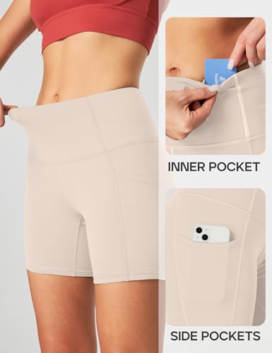 Image of Heathyoga Yoga Pants with Pockets Extra Soft Leggings with Pockets for Women Non See-Through High Waist Workout Leggings