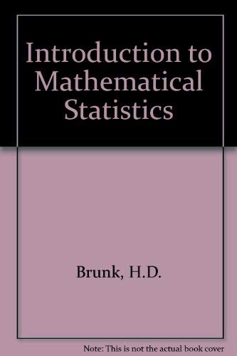 Introduction to Mathematical Statistics