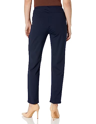 SLIM-SATION Petite Pull on Solid Knit Easy Fit Ankle Pants for Women2