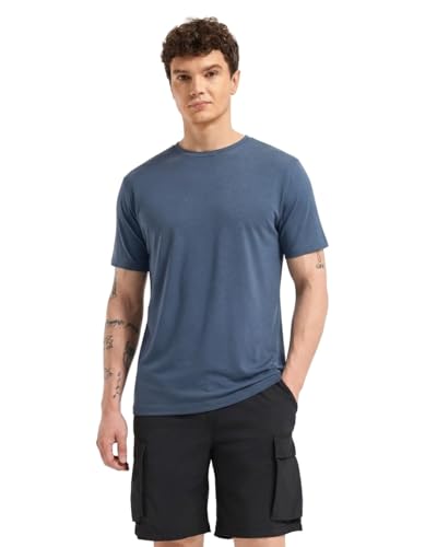 Image of Wellbi Bamboo Men's Tshirt - Ultra-Soft, Breathable & Sustainable | Premium Cotton Blend for Supreme Comfort | Stylish & Eco-Friendly T-Shirt for Men | Tshirt Men Cotton