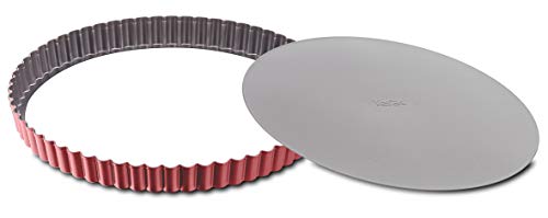 TEFAL Delibake J1641574, Moule à Tartes 28 cm, Revêtement antiadhésif, Fond amovible, Qualité allemande