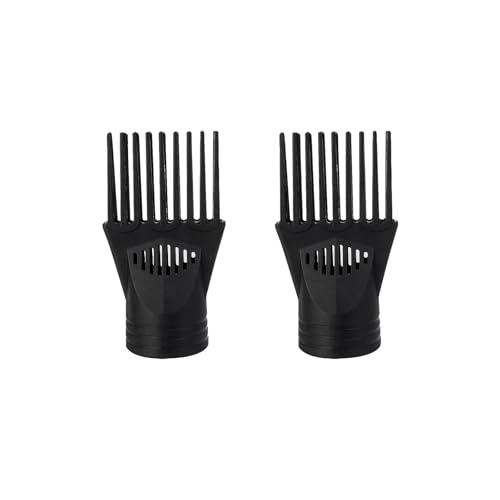 Dranvosk Universal Hair Dryer Comb Attachment Nozzle - 2 Pack Concentrator for Fast Drying & Smooth Styling Fits Most Blow Dryers