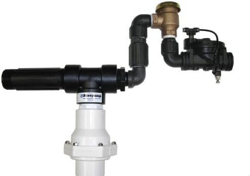 HB1000-AVB Water Powered Backup Sump Pump with AVB Back-flow Prevent - Reliable Auto Sump Pump Backup System with High Water Alarm - No Battery or Electricity Needed