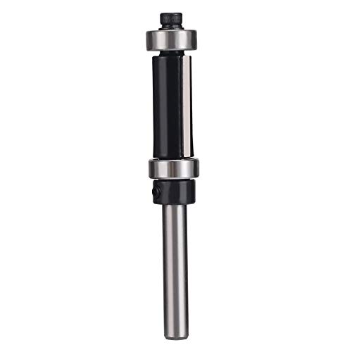XBF-TOOL, 1 fraise à défoncer noire pour bois - Tige de 6,35 mm - Roulement supérieur et inférieur - Outils de travail du bois - Taille : 6,35 mm Cover