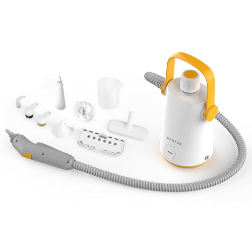 VANTRO Handheld Steam Cleaner, 1000W Portable Pressurized Cleaner with Accessories for Multipurpose...