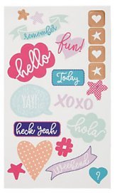 Divoga Chatty Stickers, 1 pack of 3 sheets