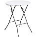 Flash Furniture Elon 2' Round All-Occasion Plastic Folding Event Table, Folding Banquet Table for Indoor/Outdoor Events, White
