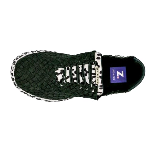 Image of Zee Alexis Women's Danielle Sneakers | Breathable Lightweight Flexible Casual Comfortable Slip-On No-Tie Elastic Laces Woven Shoes