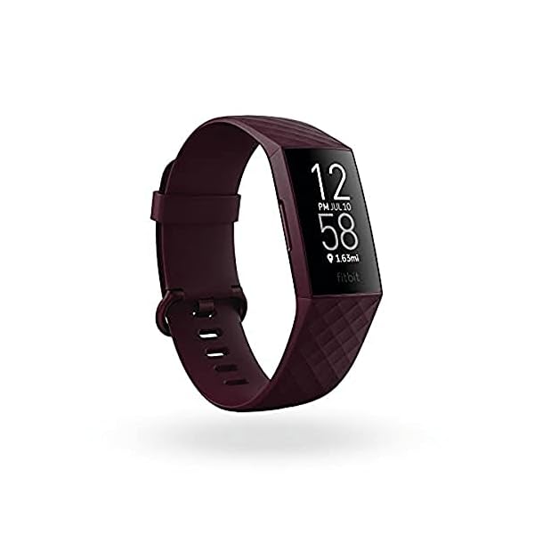 Fitbit Charge 4 Fitness and Activity Tracker with Built-in GPS, Heart Rate, Sleep & Swim Tracking, Rosewood/Rosewood…