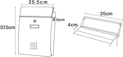 Boîte à suggestions en acier galvanisé avec fermeture à clé design B