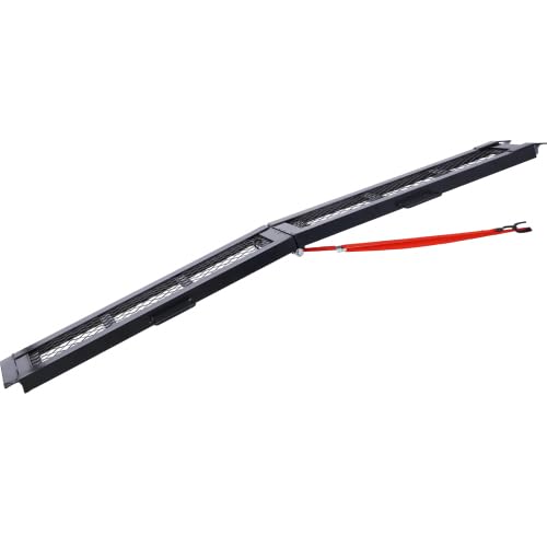 Rampa de carga LuckyNote 80" de acero, 500 lb de capacidad, plegable miniatura 6