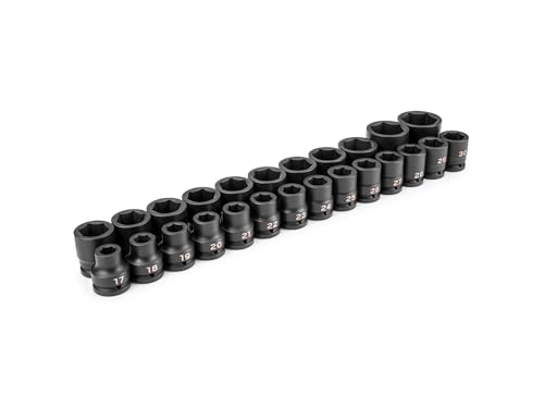 Image of TEKTON 3 /4 Inch Drive Impact Socket Set, 25-Piece | SID93013