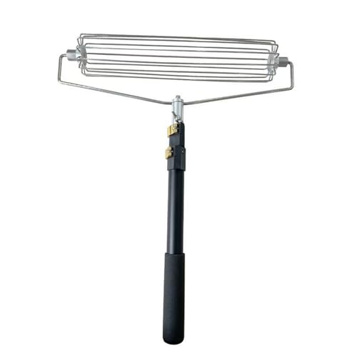 Adjustable, telescopic sand rake for gardens, sports fields, golf courses, and lawn care. (A)