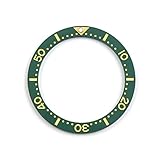 yaoqijie 33mm 39mmセラミックベゼルインサートWatchDial Diver Prospex腕時計部品腕時計リングSKx SPR SRPE 5スポーツセンス lasting (Color : Greengold 39.3mm)