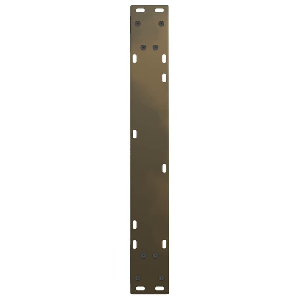Patas de mesa de comedor en forma de V de acero con revestimiento de aerosol, 60 x 72 – 73,3 cm, patas de muebles regulables en altura, diseño moderno y robusto, para comedor, oficina