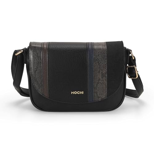 Image of Mochi Metro Black Oriane Top Handle Sling Bag Clairette Sling Bag