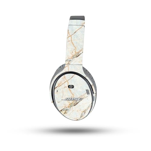 Image of MightySkins Glossy Glitter Skin Compatible with Bose QuietComfort 35 II Headphones - Antique Marble | Protective, Durable High-Gloss Glitter Finish | Easy to Apply