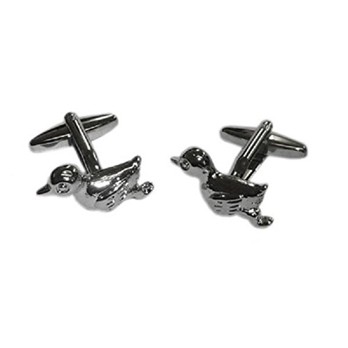 Mancuernillas para hombre con patos voladores miniatura 1