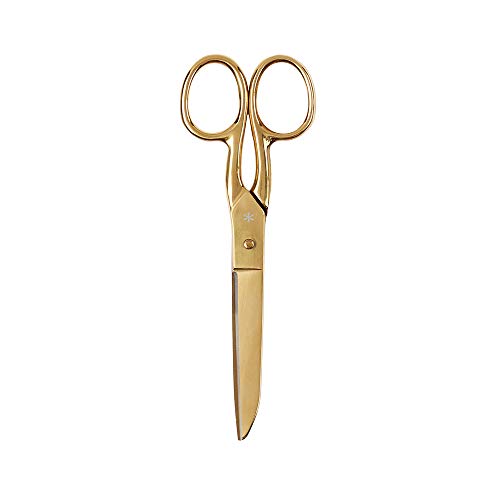Erin Condren Designer Desk Accessories - Gold Metal Scissors - Ideal for Cutting Standard Office Paper. The Perfect Addition to Your Designer Desk Accessories