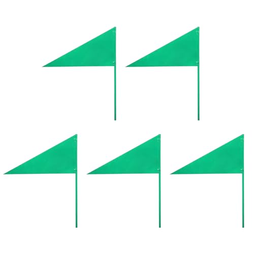 GANAZONO Enhance Visibility 5pcs Iron Shot Put Marking Flags Portable for Exercises