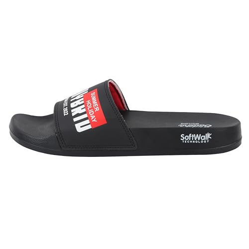 Image of WELCOME Soft Men's Slippers /Sliders with Cushion FootBed for Adult | Comfortable & Light Weight | Stylish & Anti-Skid | Waterproof & Regular Flip Flops for Gents /Boys