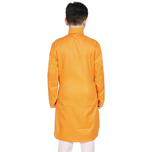 Image of SG YUVRAJ Printed Cotton Kurta For Boys