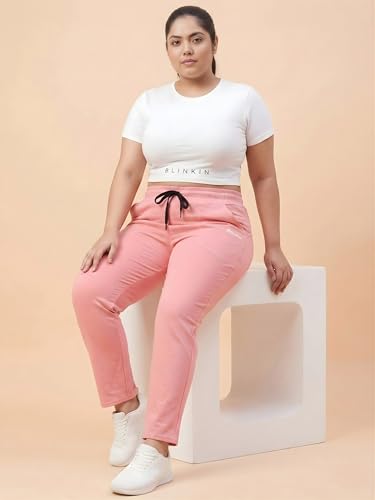 Image of BLINKIN Ankle Length Plus Size Cotton Track Pant for Woman | Ultimate Summer Lowers & Pajama for Women Pack of 2 (combo-plus-86)