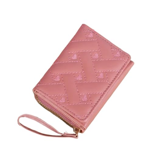 Wallets Women's Wallets Coin Purse, Trifold Card Holder, Multi Card Slots Wallet for Change，Credit Card(Dark Pink) - Main Image