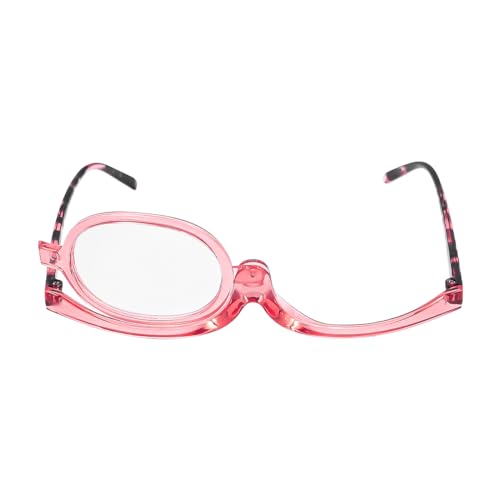 ANCLLO Gafas de Maquillaje Gafas de Lectura para Mujer 1.5 Gafas Giratorias de Montura Simple para Maquillaje de Ojos Pestañas