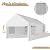 JY QAQA Carport, 10x20 FT Heavy Duty Carport Reinforced Steel Poles with Removable Sidewalls & Doors,Roll-up Windows Car Canopy with Sandbags and All-Season Tarp for Car Boat Truck Motorcycle/White