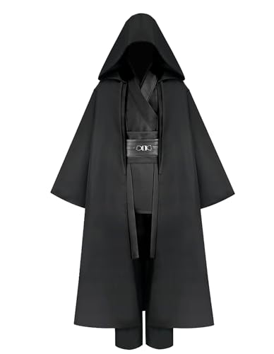 Gothden Disfraz de túnica con capucha, disfraz de caballero,
