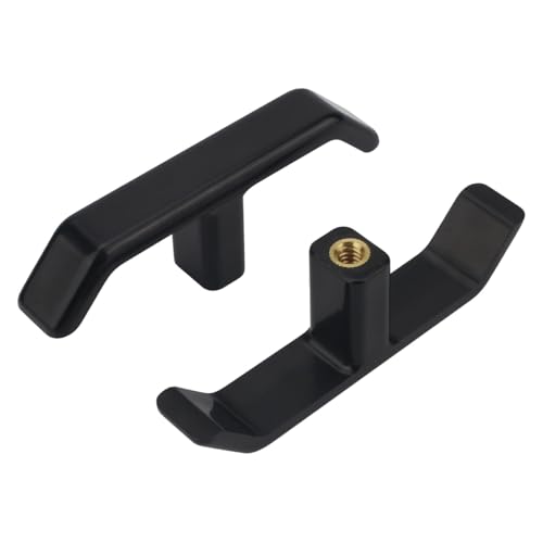 Image of 2pcs RV Waste Valve Handle Replacement for Waste Valve Extension Rod Black, RV Dump Valve Handle Replacement Universal Fit Black Tank Pull Handles