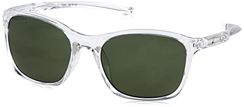 Fastrack Men Square Sunglasses Clear Frame Green Lens Large