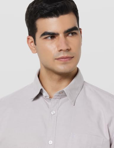 Image of Van Heusen Shirt for Men | Solid Casual Design | Premium Cotton | Slim Fit | Full Sleeves |