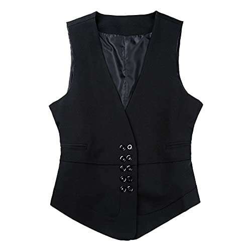 IEFiEL Gilet Ufficio da Donna Doppiopetto Gilet