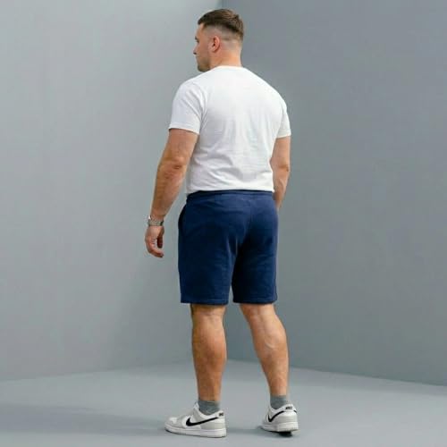 Image of Khakey The Men's Cotton Short for Men | Knee Length Plus Size Shorts for Men | Mens Regular Fit Cotton Lounge & Casual Short's | Soft Fabric (XXL, 3XL, 4XL, 5XL, 6XL, 7XL, 8XL)