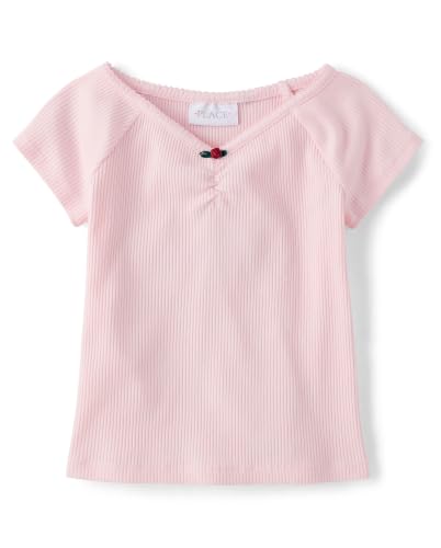 Image of The Children's Place Girls' Basic Short Sleeve Knit Shirts