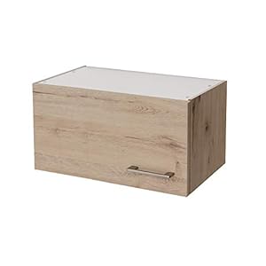 Flex-Well Küchen-Klapphängeschrank RIVA – Oberschrank vielseitig einsetzbar – 1 Klappe – Breite 100 cm – Eiche San Remo