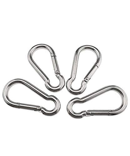 KMT Heavy Duty Ground Snap Spring Hook/Rope Wire Attachment Equipment Gym Accessories Gym Machine Spare Parts (Set of 4)