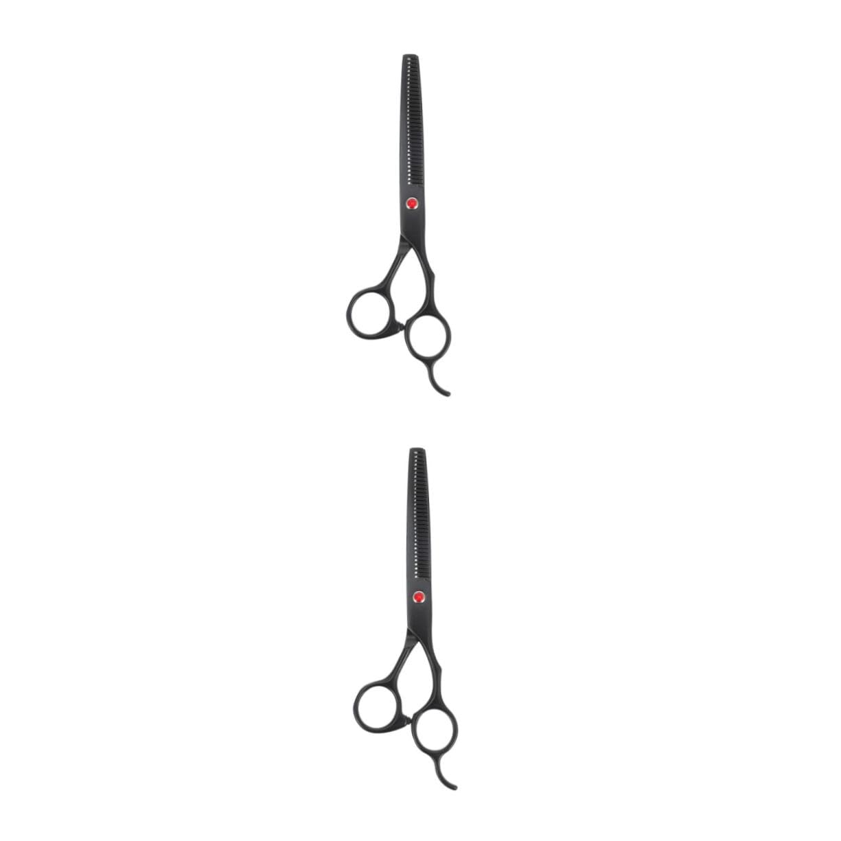 Didiseaon 2 Pz Forbici Da Depilazione Del Viso Forbice Per Denti Piccole Forbici Forbice Da Rasoio Da Salone Tosatrici Da Professionali Acciaio Inossidabile Black