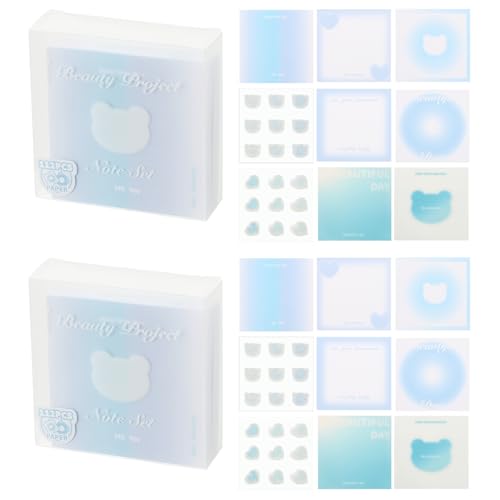 Notes adhésives 7x7 cm PATIKIL bloc-notes bleu repositionnable pour trier vos dossiers facilement