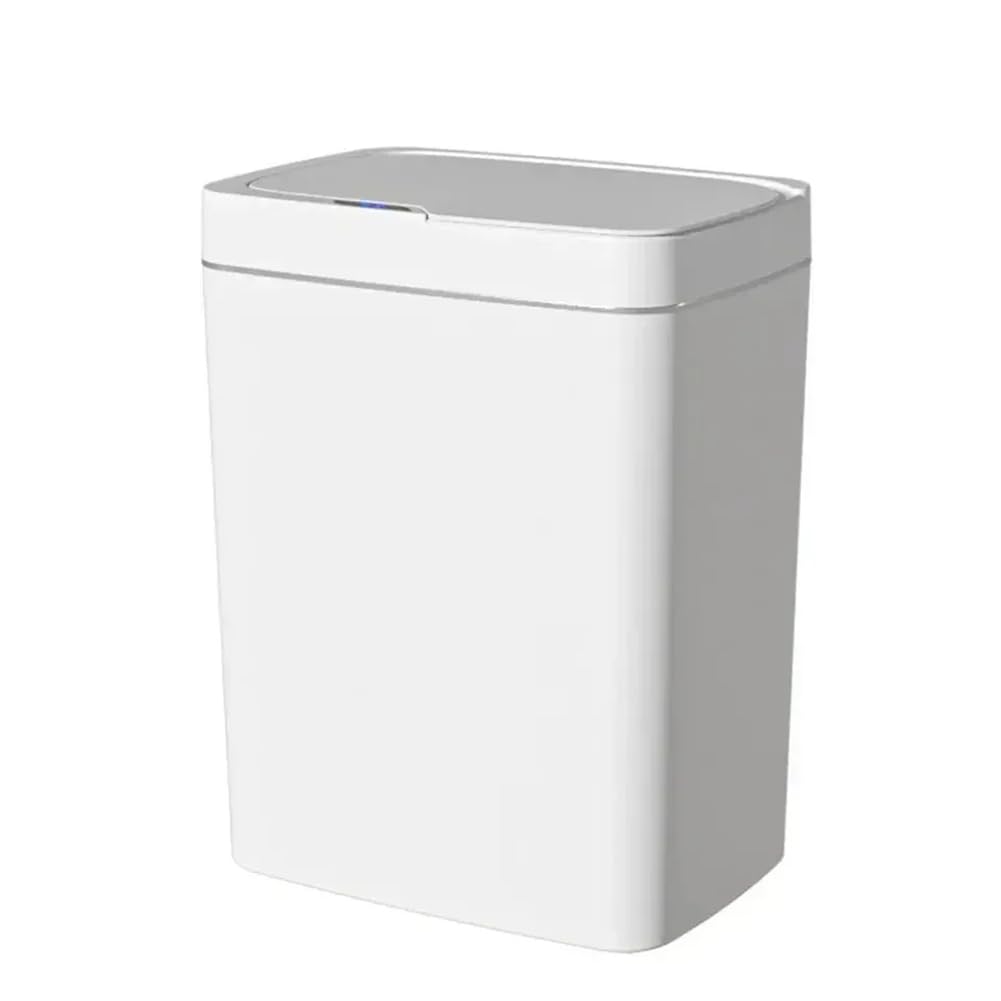 Papelera con sensor inteligente para baño moderno y casa automatizada
