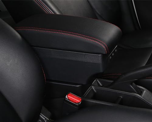 �A�[�����X�g�I�[�K�i�C�U�[�{�b�N�X Compatible With Dacia For Duster 2 3 2018 2019 2020 2021 �J�[�A�N�Z�T���[���@�\�A�[�����X�g�{�b�N�XPU�N�b�V�����C���e���A�����p�[�cUSB(C red line)