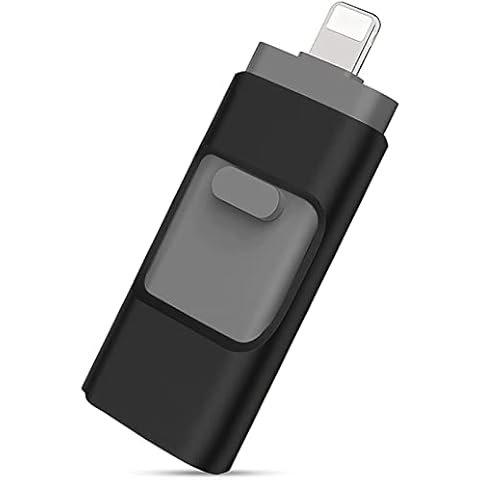 ARCELI USB Flash Drive for iPhone 128G Photo Memory Stick Expansion Compatible for iPhone Android Tablet PC and Devices with Micro USB 3.0/OTG/IOS/Type C Cover