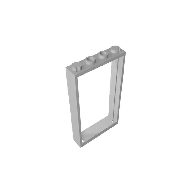 Gobricks 60596 Door Door Frame 1x4x6 Type 2 10 Pieces GDS-874 Compatible with Lego Building Blocks Color:Light Bluish Gray — image 1